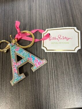 Lilly Pulitzer initial “A” keychain